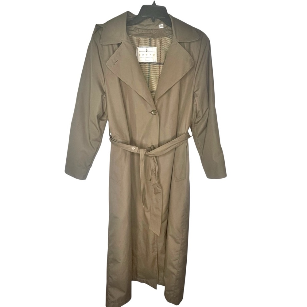 TOWNE FROM LONDON FOG Trench Coat | size 10 REG | Comes with heavy liner inside